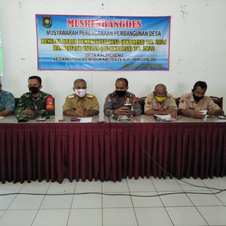 MUSRENBANGDES Penyususnan RKPDes Th 2021 Desa Kalimeneng, Kec. Kemiri